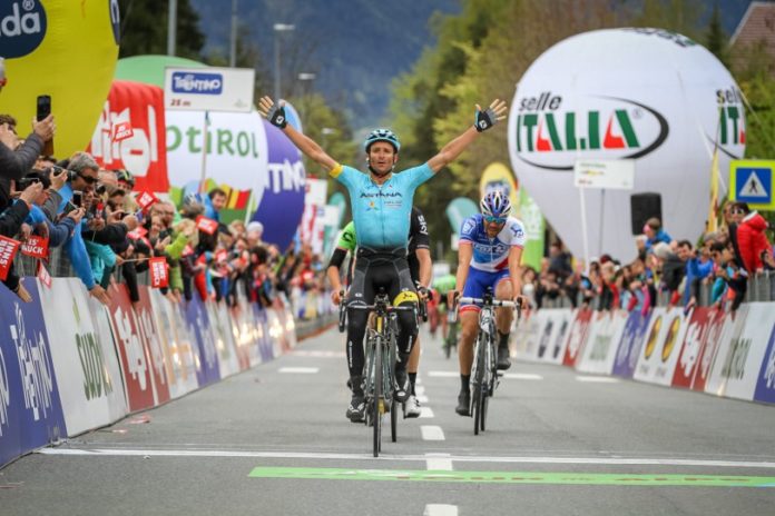 A l'occasion du Tour des Alpes (Tour du Trentin), Michele Scarponi a renoué avec la victoire