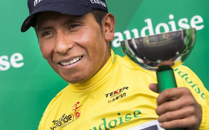 Nairo Quintana endosse le maillot jaune de leader du Tour de Romandie 2016