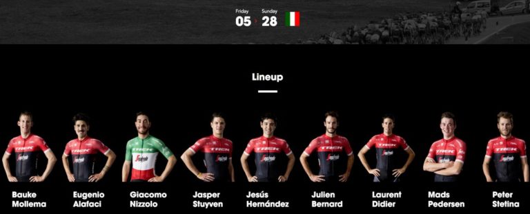 Giro 2017, Bauke Mollema leader de l’équipe Trek-Segafredo