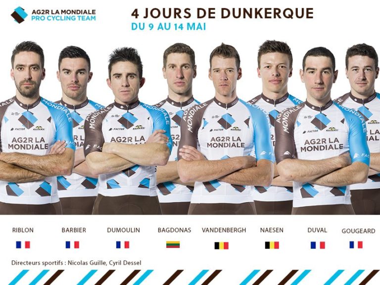 4 Jours de Dunkerque 2017 : la composition de l’Ag2r La Mondiale
