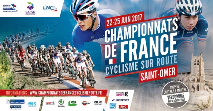 L'affiche officielle des championnats de France de cyclisme 2017