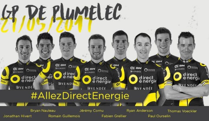 Les Direct Energie de Thomas Voeckler au départ du GP Plumelec 2017