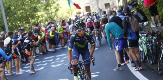 Nairo Quintana s'est exprimé à l'arrivée de la 14e étape du Tour d'Italie, au sommet d'Oropa. Le grimpeur colombien de la Movistar s'est