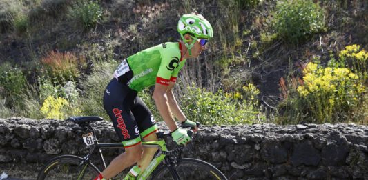 Interview de Pierre Rolland (Cannondale-Drapac) à l'issue de la onzième étape du Tour d'Italie 2017. Pour la troisième fois lors de ce Giro,