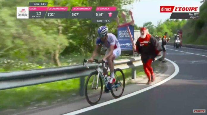 Thibaut Pinot va gagner le Giro d'Italia 2017 grâce à un coup de pouce du diable !