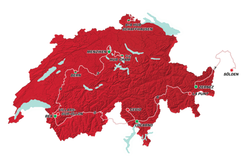 Tour de Suisse 2017 : Parcours et profils détaillés des étapes