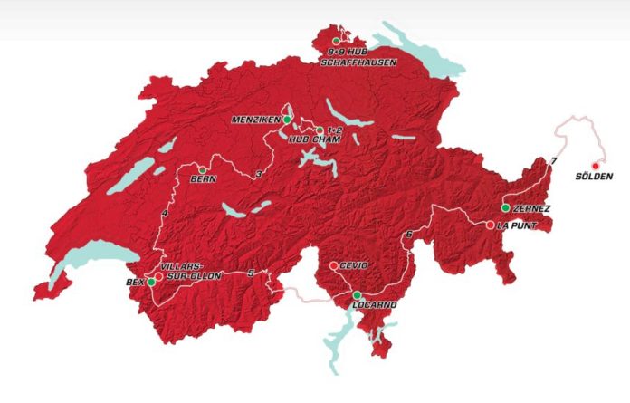 Parcours du Tour de Suisse 2017