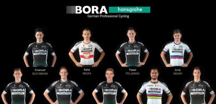 L'équipe Bora Hansgrohe a dévoilé aujourd'hui son effectif pour le Tour de France 2017. Avec Peter Sagan et Rafal Majka en leaders,