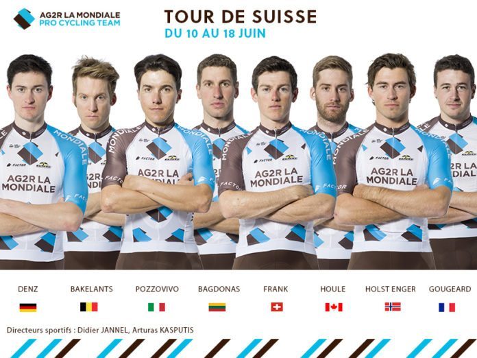L'équipe AG2R La Mondiale sur le Tour de Suisse 2017