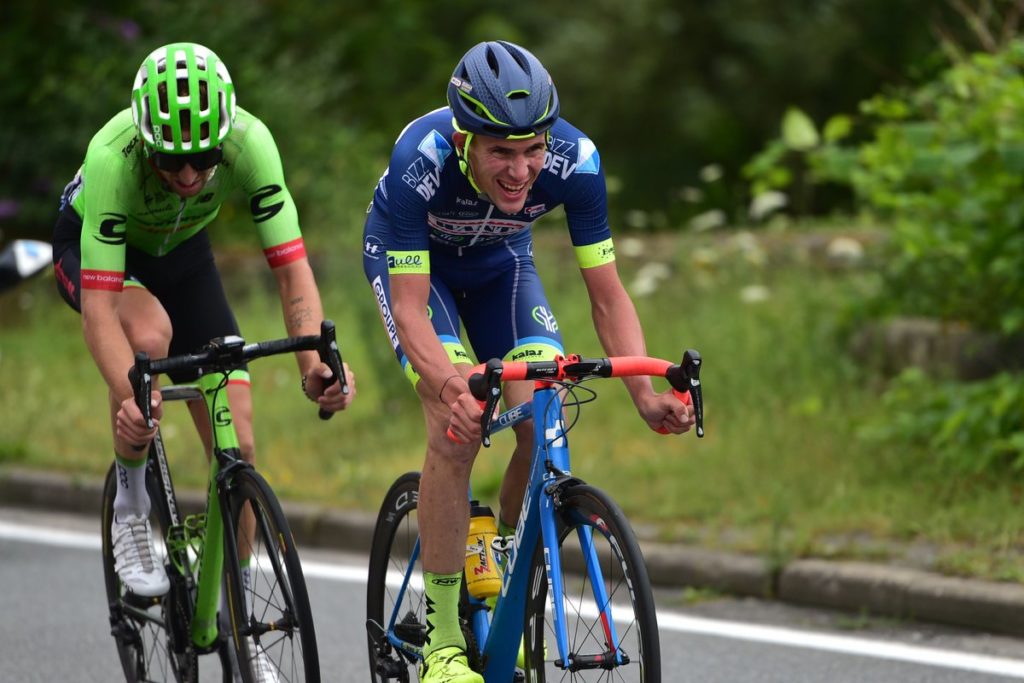 Yoann Offredo (Wanty-Groupe Gobert) et Taylor Phinney (Cannondale-Drapac) dans le final de la 2ème étape du Tour de France
