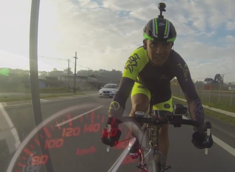 Buzz – Evandro Portela roule à 180 Km/h à vélo