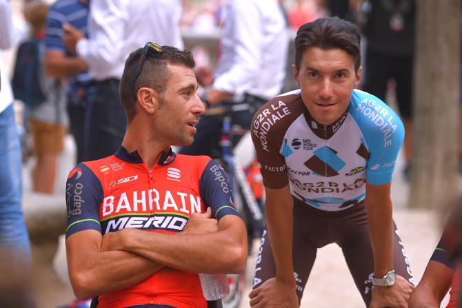 Domenico Pozzovivo leader de Bahrain-Merida au Giro 2018