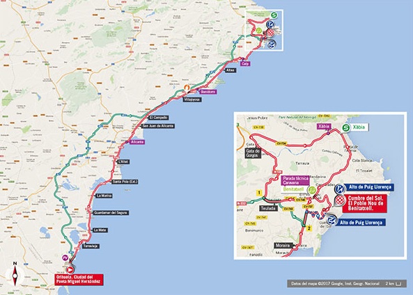 Vuelta 2017 parcours carte éatpe 9