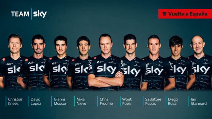 Vuelta 2017 - L'effectif du Team Sky pour le Tour d'Espagne semble solide. Mikel Landa, pourtant pressenti, ne sera pas du voyage, au