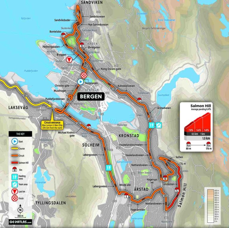 Le parcours du championnat du monde de cyclisme 2017