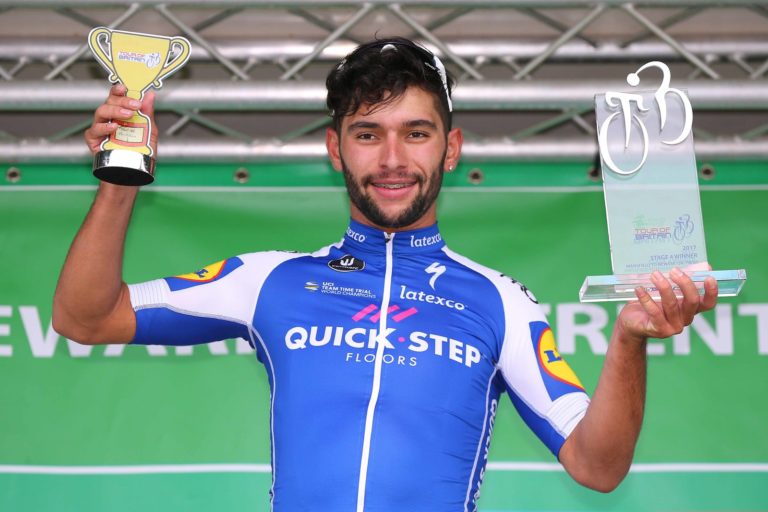 Fernando Gaviria leader de Quick-Step Floors sur le Tour de San Juan