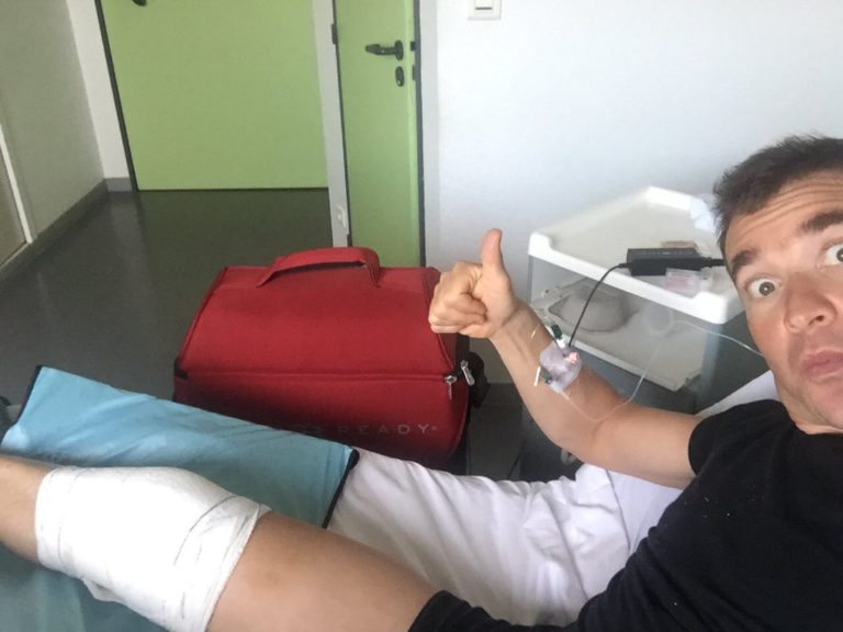 Thomas Voeckler n’a jamais réussi à se casser la rotule en course