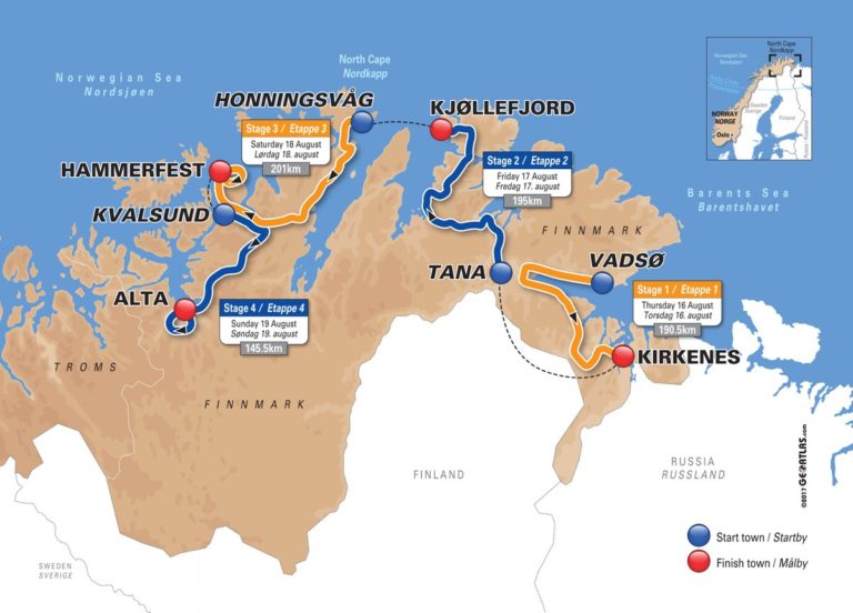 Le parcours de l’Arctic Race of Norway 2018 dévoilé