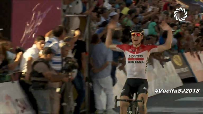 Victoire en solitaire de Jelle Wallays (Lotto-Soudal)