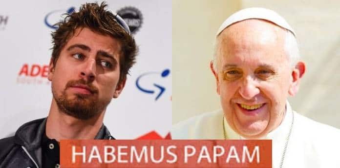 Le pape François a rencontré le Dieu tout puissant du cyclisme mondial Peter Sagan