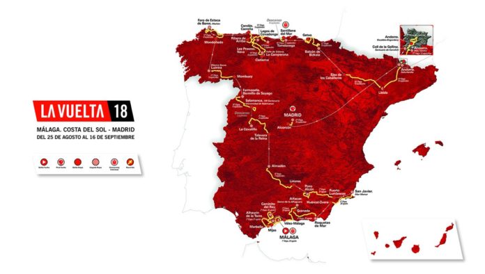 Vuelta 2018 s'élance de Malaga