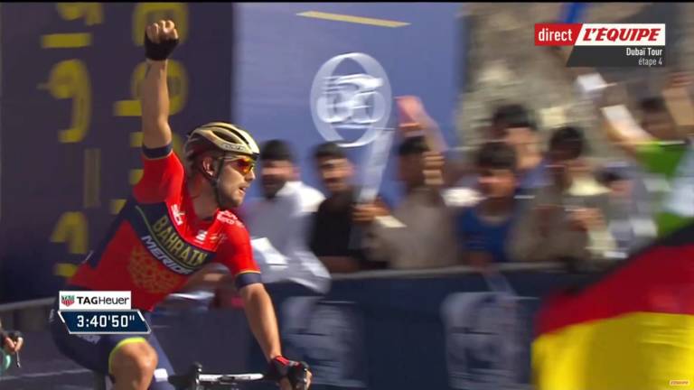 Sonny Colbrelli s’adjuge la 4e étape du Tour de Dubaï