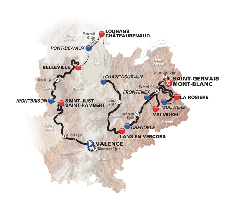 Critérium du Dauphiné 2018 : un parcours montagneux