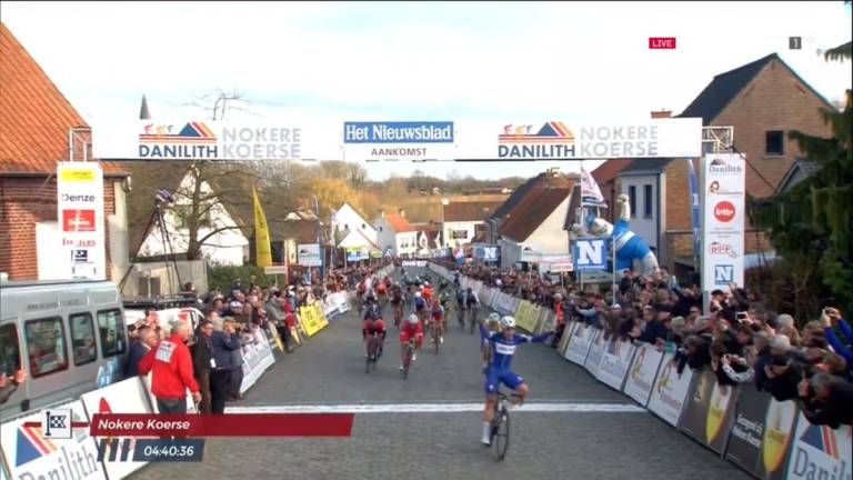 Fabio Jakobsen (Quick Step) vainqueur de Nokere Koerse crée la surprise