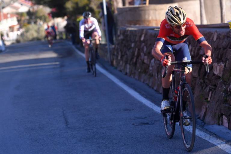 Vincenzo Nibali leader de Bahrain Merida sur le Tour des Flandres