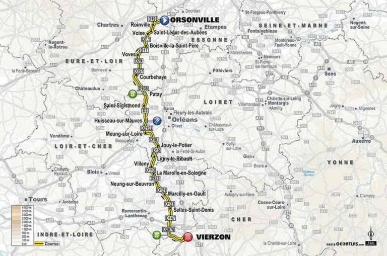 Présentation étape 2 Paris Nice 2018 (Orsonville – Vierzon)