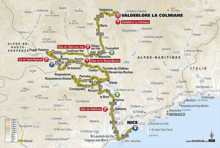 Présentation étape 7 de Paris-Nice 2018 (Nice – Valdeblore-la-Colmiane)