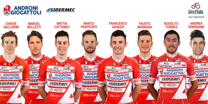 Composition Androni-Sidermec Tour d'Italie 2018