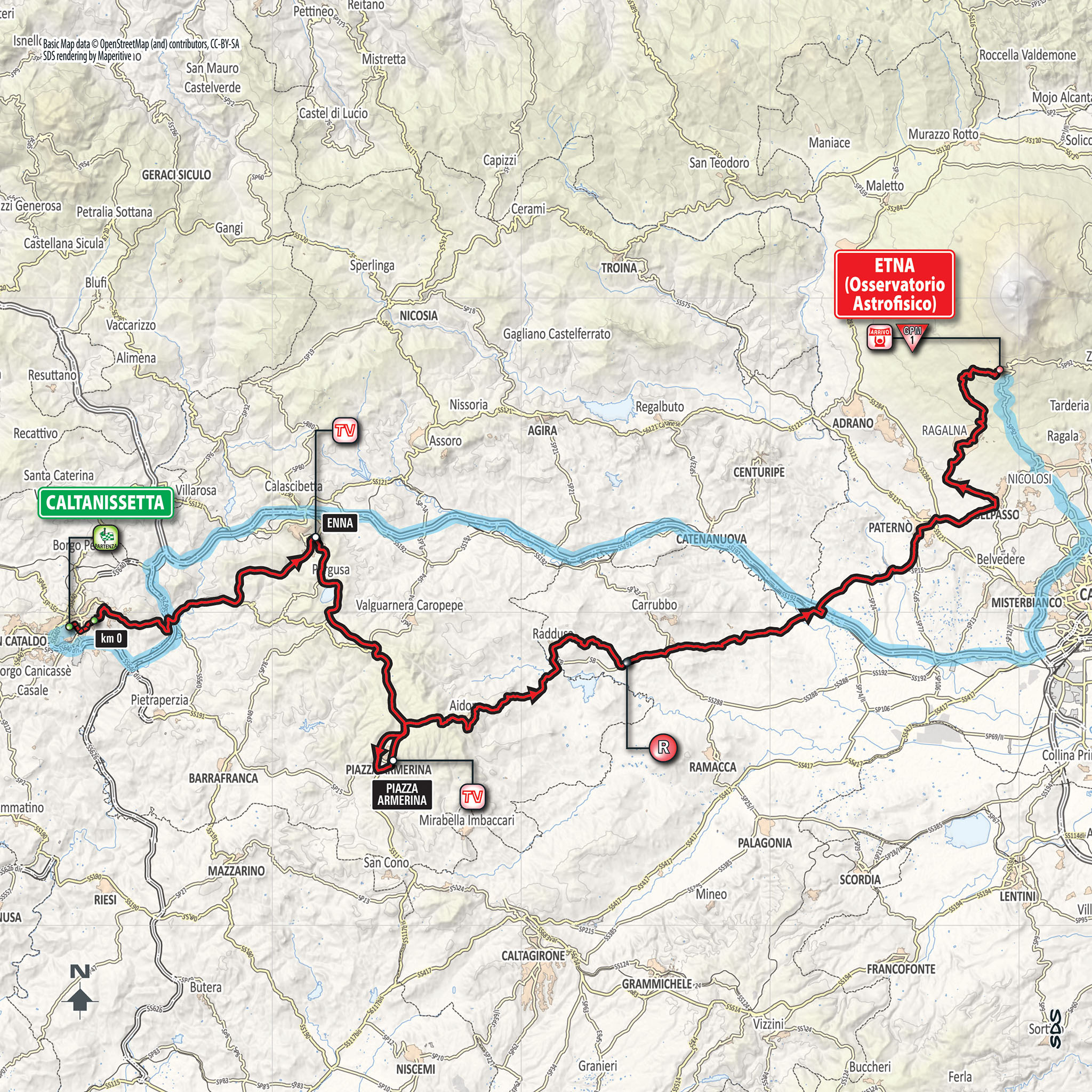 Parcours étape 6 Giro 2018