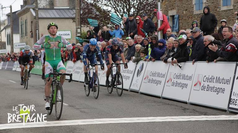 Tony Hurel (Sojasun Espoir) remporte la 3e étape Tour de Bretagne 2018