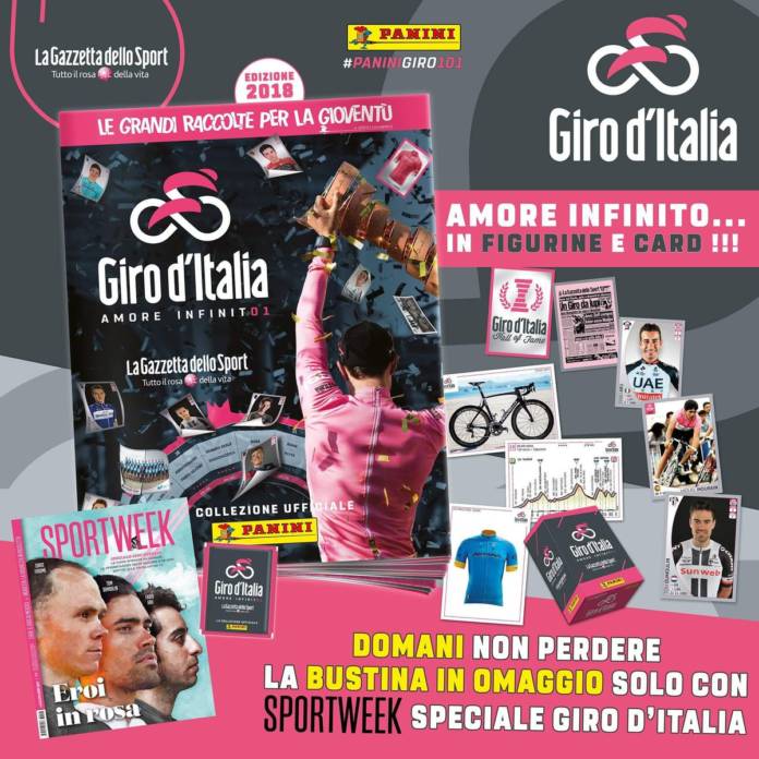 Le Giro 2018 a aussi son album Panini !