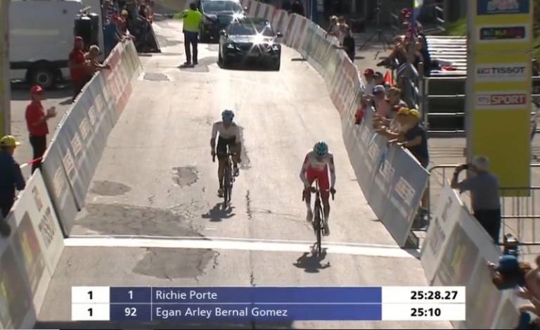 Egan Bernal, le plus rapide sur la 3e étape du Tour de Romandie