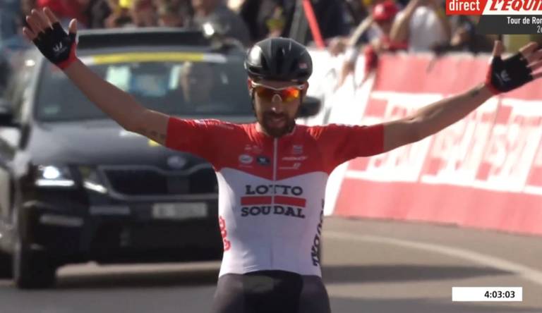 Thomas De Gendt gagne en solitaire la 2e étape du Tour de Romandie