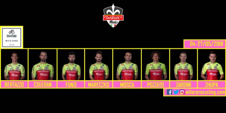 La composition de Willier Triestina – Selle Italia pour le Tour d’Italie 2018