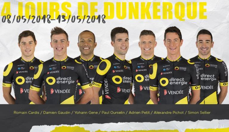 Adrien Petit chef de file de Direct Energie aux 4 Jours de Dunkerque