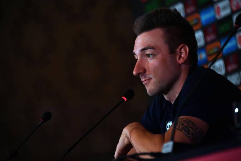 Le maillot cyclamen dans le viseur d’Elia Viviani sur le Tour d’Italie 2018