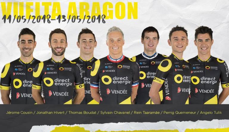 Direct Energie avec Hivert et Chavanel au Tour d’Aragon