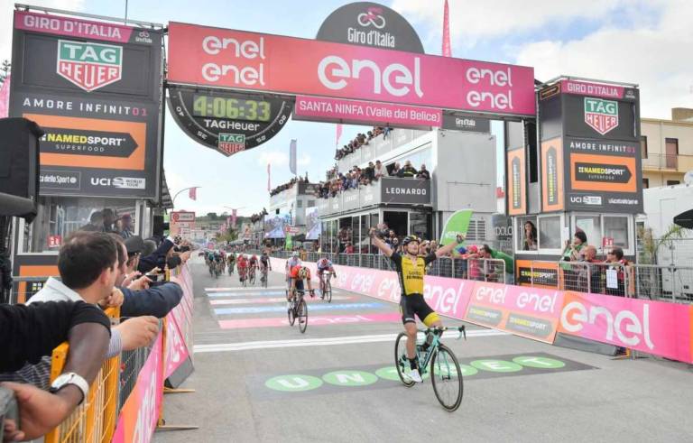 Enrico Battaglin (LottoNL-Jumbo) remporte la 5e étape du Giro 2018