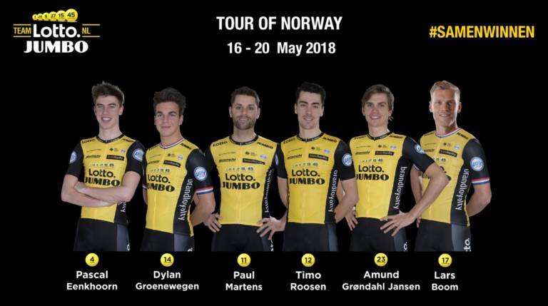 Dylan Groenewegen leader de LottoNL-Jumbo au Tour de Norvège