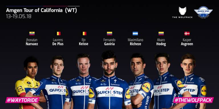 Quick-Step Floors avec Fernando Gaviria au Tour de Californie