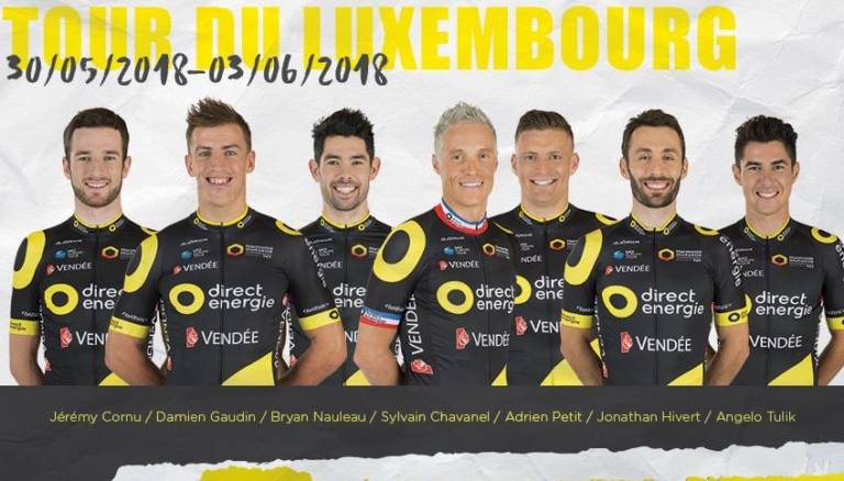 Une bellle équipe Direct Energie sur le Tour de Luxembourg 2018