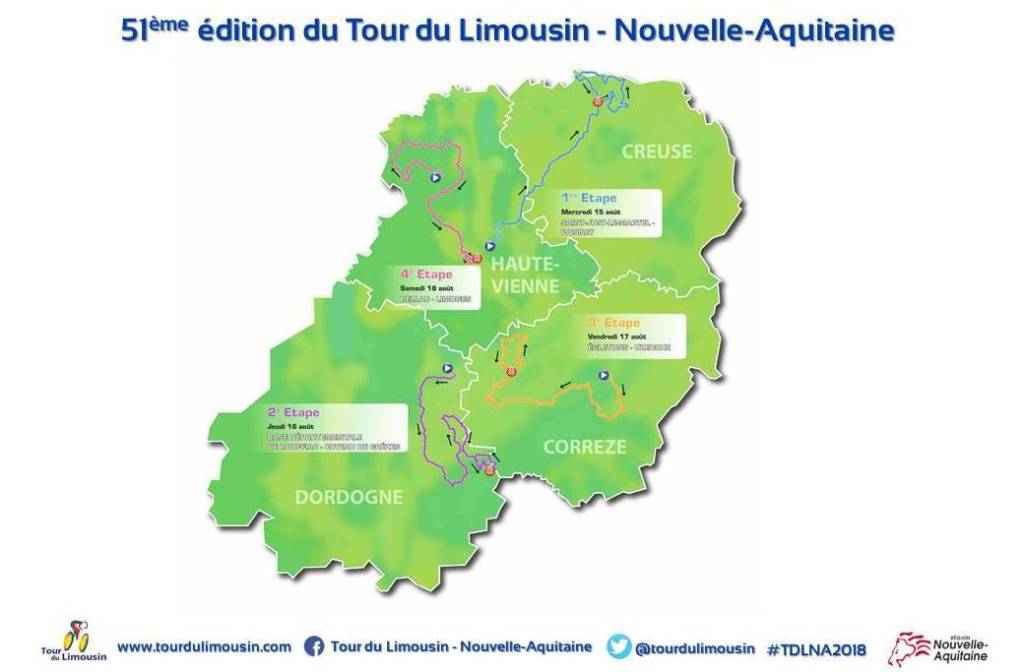Tour Du Limousin Nouvelle Aquitaine 2018 Le Parcours Complet Devoile [ 672 x 1024 Pixel ]