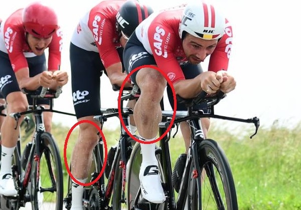 Gel aerodynamique Lotto Soudal interdit par l'UCI