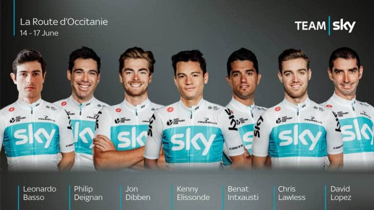 Sky avec Kenny Elissonde sur la Route d’Occitanie 2018