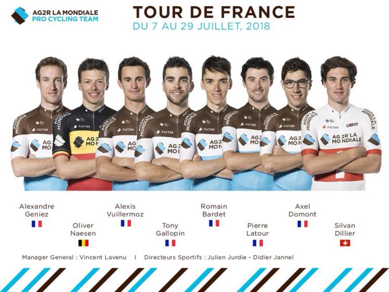 Romain Bardet chef de file d’AG2R La Mondiale au Tour de France 2018