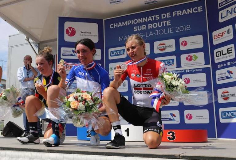Aude Biannic (Movistar) championne de France sur route